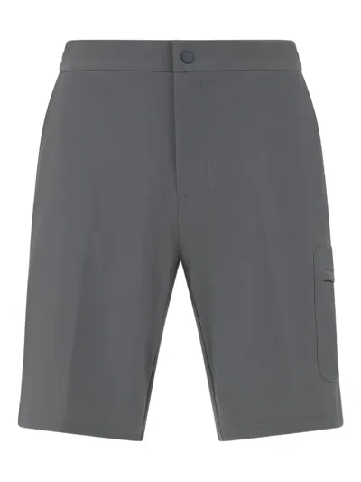 Boggi Milano Stretch Nylon Bermuda Shorts In Gray
