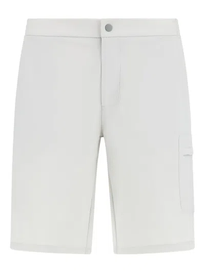 Boggi Milano Stretch Nylon Bermuda Shorts In White