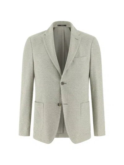 Boggi Milano Patch-pocket Blazer In Green