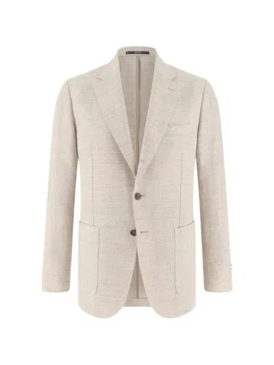 Boggi Milano Patch-pocket Blazer In Neutral