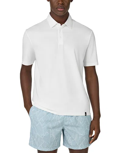 Boggi Milano Pique Polo Shirt In White