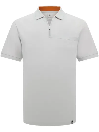 Boggi Milano Piqué Polo Shirt In Grey