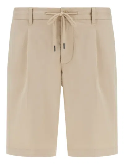 BOGGI MILANO PLEAT-DETAIL BERMUDA SHORTS