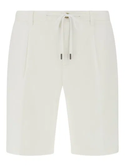 Boggi Milano Pleat-detail Bermuda Shorts In White