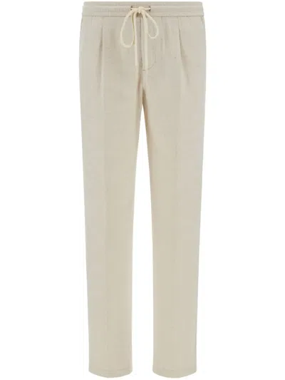 Boggi Milano Pleat-detail Trousers In Brown