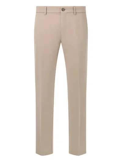 Boggi Milano Pleated Trousers In Neutral