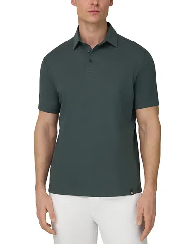 Boggi Milano Polo Shirt In Stretch Pima Cotton In Green