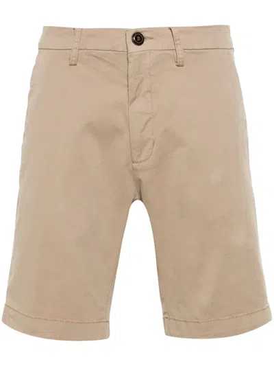 Boggi Milano Pressed-crease Chino Shorts In Nude