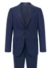 Boggi Milano Prince Of Wales Check-pattern Suit In Blue