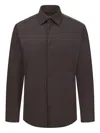 Boggi Milano Regular Fit Cotton And Silk Polo Shirt In Brown