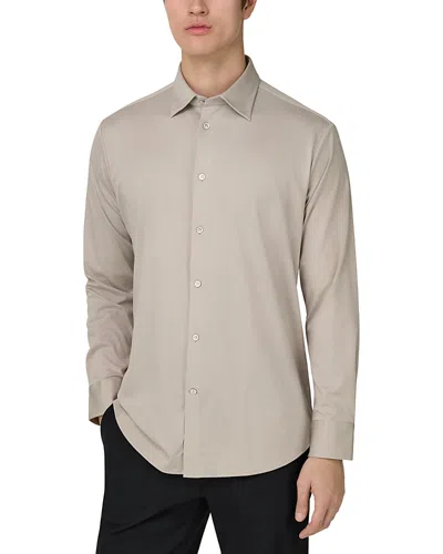 Boggi Milano Polo Shirt In Cotton And Silk Regular-fit In Neutral