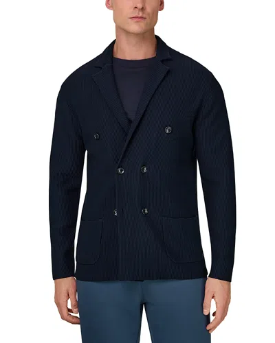 Boggi Milano Regular Fit Double Breasted Jacket In Blue