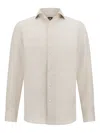Boggi Milano Regular-fit Linen Shirt In Neutrals