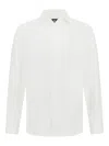 Boggi Milano Regular Fit Cotton Twill Shirt In White