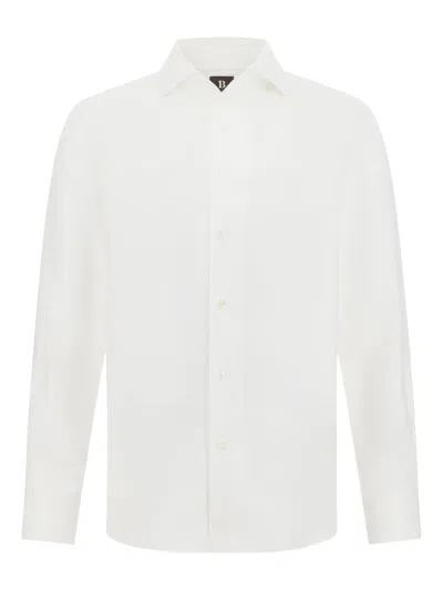 BOGGI MILANO REGULAR-FIT LINEN SHIRT
