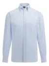 Boggi Milano Regular-fit Striped Shirt In Blue