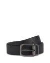 Boggi Milano Reversible Leather Belt In Black