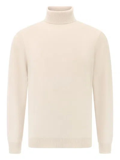 Boggi Milano Roll-neck Sweater In Neutral