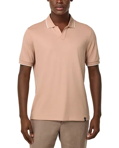 Boggi Milano S-cafe High Performance Pique Polo Shirt In Neutral