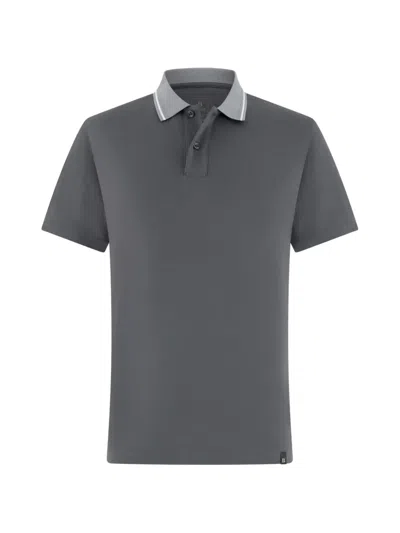 Boggi Milano S-cafè® Piqué Polo Shirt In Gray