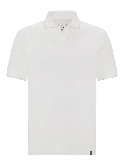 Boggi Milano Short-sleeve Polo Shirt In White