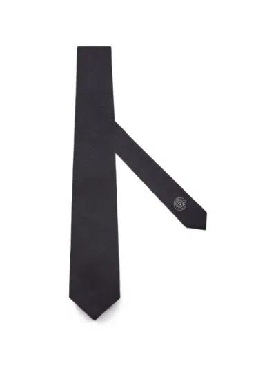 Boggi Milano Silk Jacquard Tie In Blue