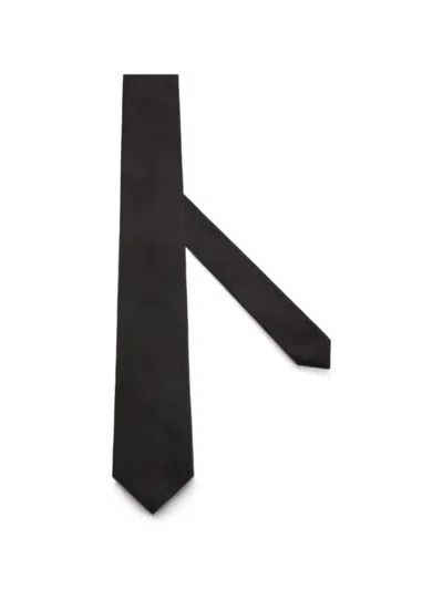 Boggi Milano Silk Tie In Black