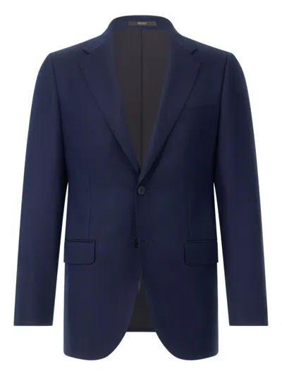 Boggi Milano Single-breasted Blazer In Blue
