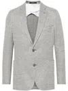 Boggi Milano Single-breasted Blazer In Grey
