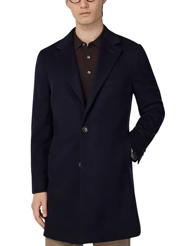 Boggi Milano Single Breasted Cashmere Jacket In Blue