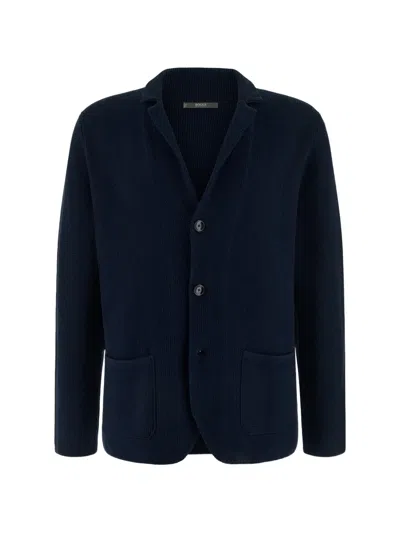 Boggi Milano Single-breasted Jacket In Blue