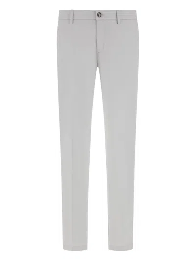 Boggi Milano Slim-cut Chino Trousers In Blue