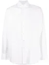 Boggi Milano Spread-collar Cotton Shirt In White