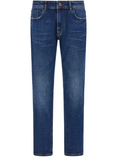 Boggi Milano Straight-leg Jeans In Blue
