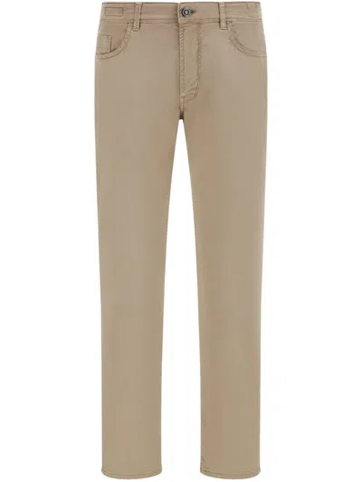 Boggi Milano Straight-leg Jeans In Neutrals