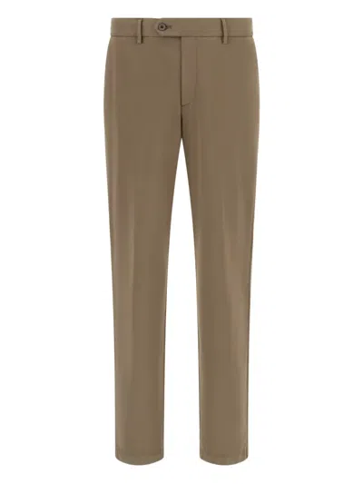 Boggi Milano Straight-leg Trousers In Green