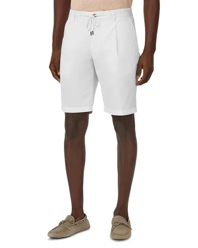 Boggi Milano Stretch Bermuda Shorts In White