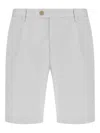 Boggi Milano Stretch Cotton And Tencel Bermuda Shorts