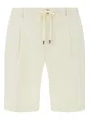 Boggi Milano Stretch-cotton Bermuda Shorts In Yellow