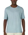 Boggi Milano Stretch Crewneck Tee In Blue