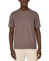 Boggi Milano Stretch Crewneck Tee In Brown