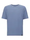Boggi Milano Contrast-trim T-shirt In Blue