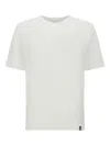 Boggi Milano Stretch-linen T-shirt In White