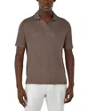 Boggi Milano Stretch Polo Shirt In Brown