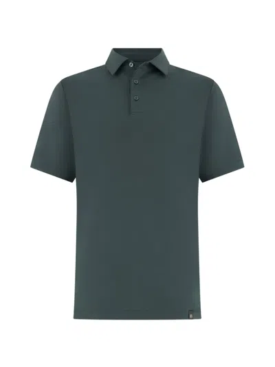 Boggi Milano Ens Green Regular-fit Stretch Pima Cotton Polo Shirt