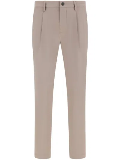 Boggi Milano Stretch Trousers In Neutrals
