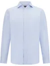 Boggi Milano Regular-fit Striped Shirt In Blue