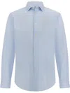 Boggi Milano Striped Shirt In Blue