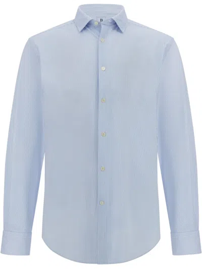 Boggi Milano Striped Shirt In Blue