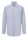 Boggi Milano Striped Shirt In Blue